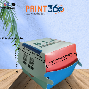 Customize burger boxes